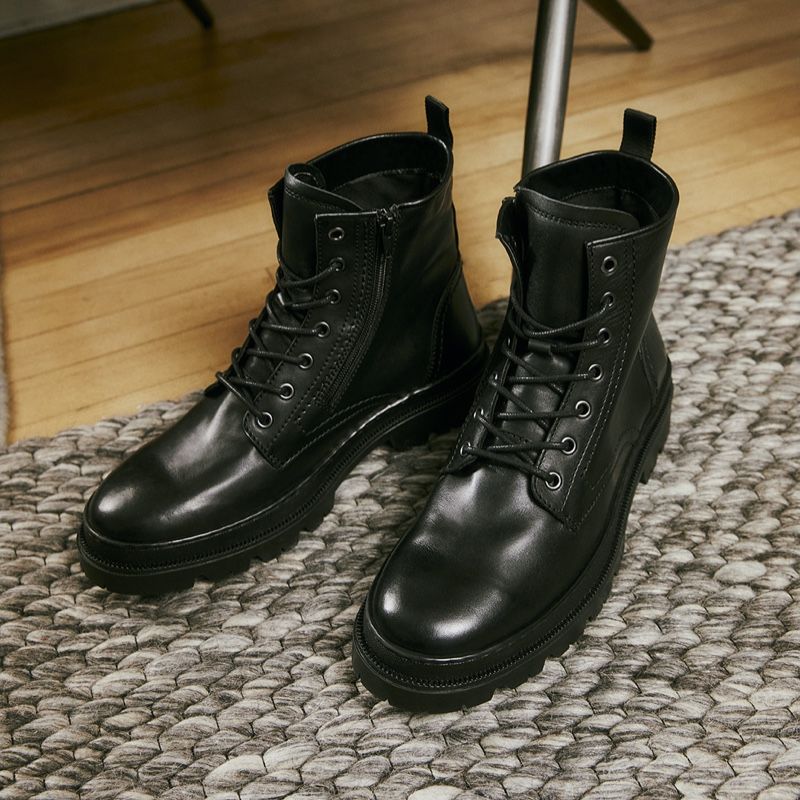 Botas con Cordones Aldo Jonasa Hombre Negros | YPX406578