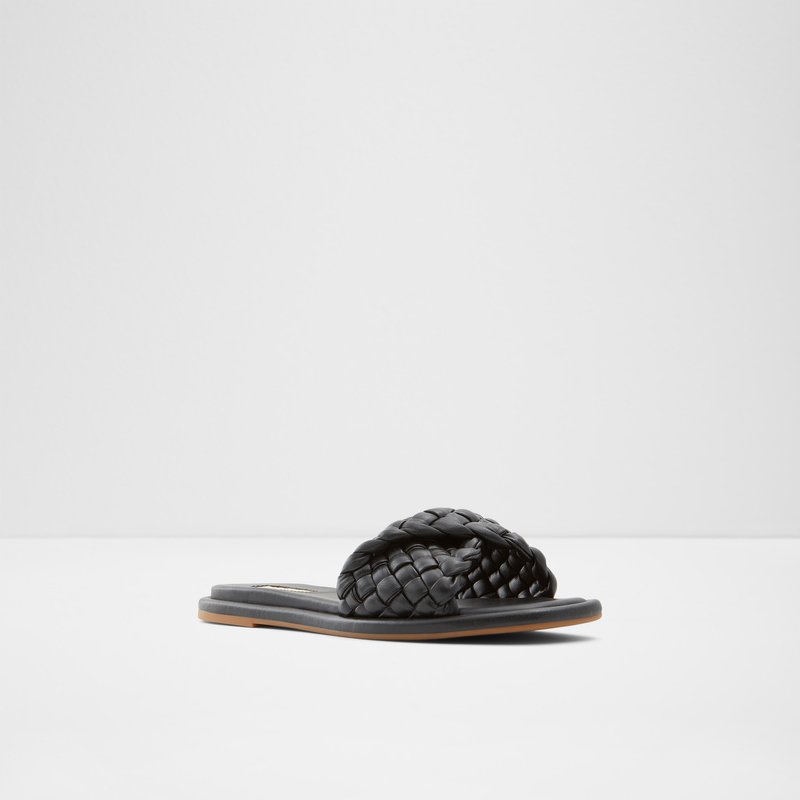 Sandalias Planas Aldo Chicago Mujer Negros | JTK862975